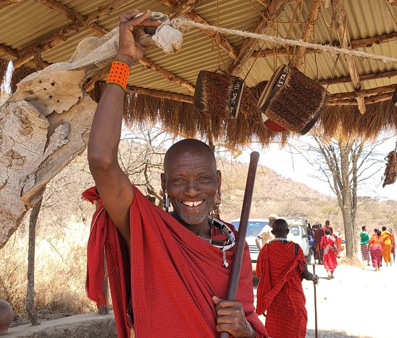 Masai ratnici u Masai Lodge-u